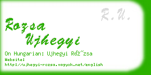 rozsa ujhegyi business card